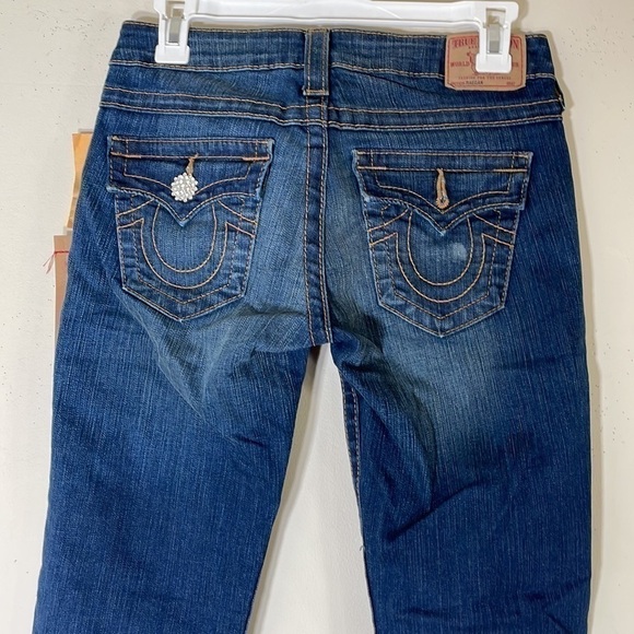 NWT. True Religion Rancher Raegan Reclaimed Flare Leg Jeans Women’s-27. - Picture 12 of 16